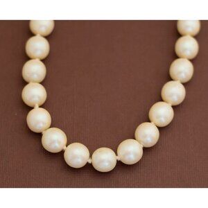 Vintage Perfect Faux Pearls Beaded Necklace 20 inch - U8